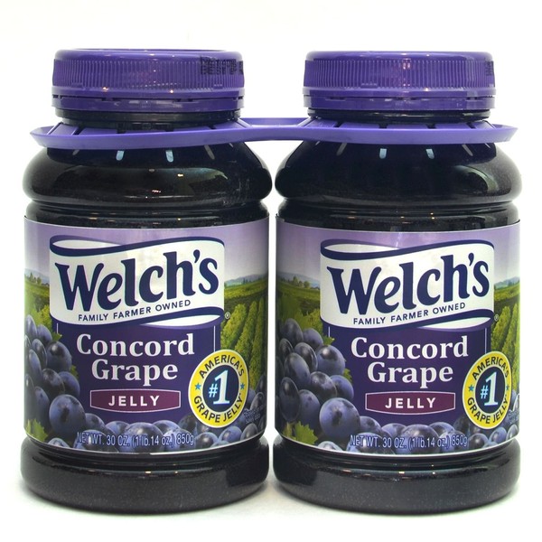 Welch's Concord Grape Jelly, 30 Ounce (Pack of 2)