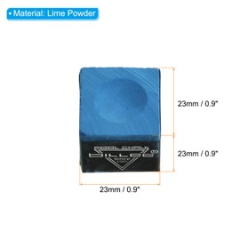 PATIKIL 12pcs Billiard Pool Cue Chalk Snooker Billiard Cue Chalk for Pool Table Accessories Billiard Cue Stick Tips Blue