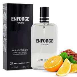 PB ParfumsBelcam Enforce Homme Eau de Toilette Spray for Men – Long-Lasting Woody Sandalwood Fragrance with Citrus & Musk, Masculine Cologne, Affordable Luxury, Daily Signature Scent - 3.4 Fl Oz