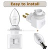 TWDRTDD Plug in Night Light, Adjustable E12 Base Socket with