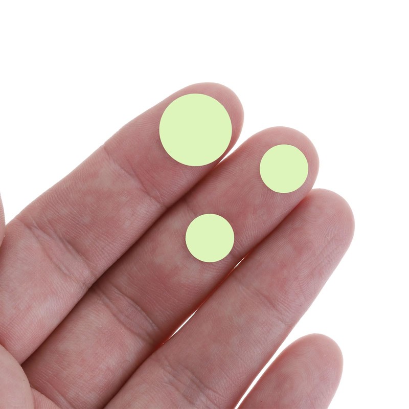 sourcing map Glow in The Dark Spot Decals Decor Green