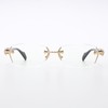 HOUSE OF WOO Rimless Sunglasses, Men's, Date Glasses, Hip Hop