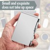 2 Pieces Metal Pocket Notebook with Pen and Refillable Paper,