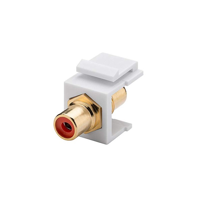 Goobay 79669 Keystone Cinch/RCA Module, Red