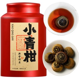 XIXICHA Tangerine Peel Pu-erh Tea Palace Dumpling Tea Xiaoqinggan Orange Puerh Xinhui ChenPi Pu'er Citrus Pu erh Xiao Qing Gan Yunnan 普洱茶 陈皮普洱茶 小青柑 广东新会小青柑 云南勐海普洱茶 熟茶 5.64oz