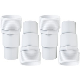 4 PACKS Universal 1.25"/1.5" Combo Pool Hose Adapter SPX1091Z7, SPX1091Z4 Replacement Part by BlueStars - Exact Fit for Above-ground Pools, Hayward Pool Skimmers, Pumps, Filters, Chlorine Feeders