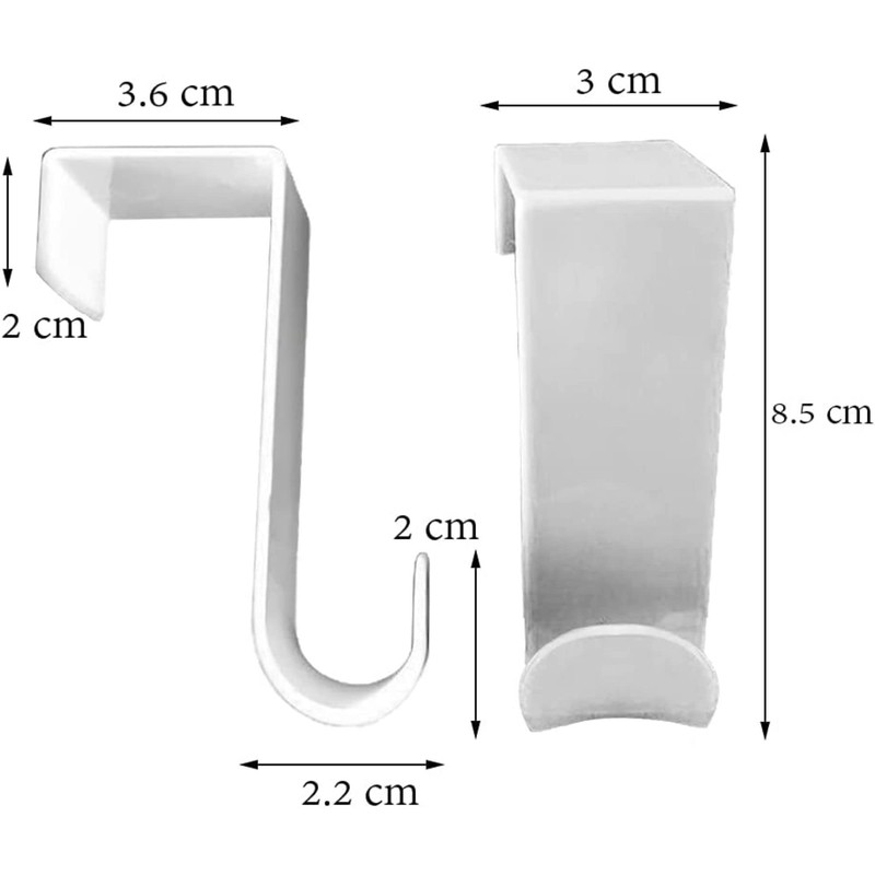 1st Choice Over The Door Hooks Hangers, Laundry Hanger White