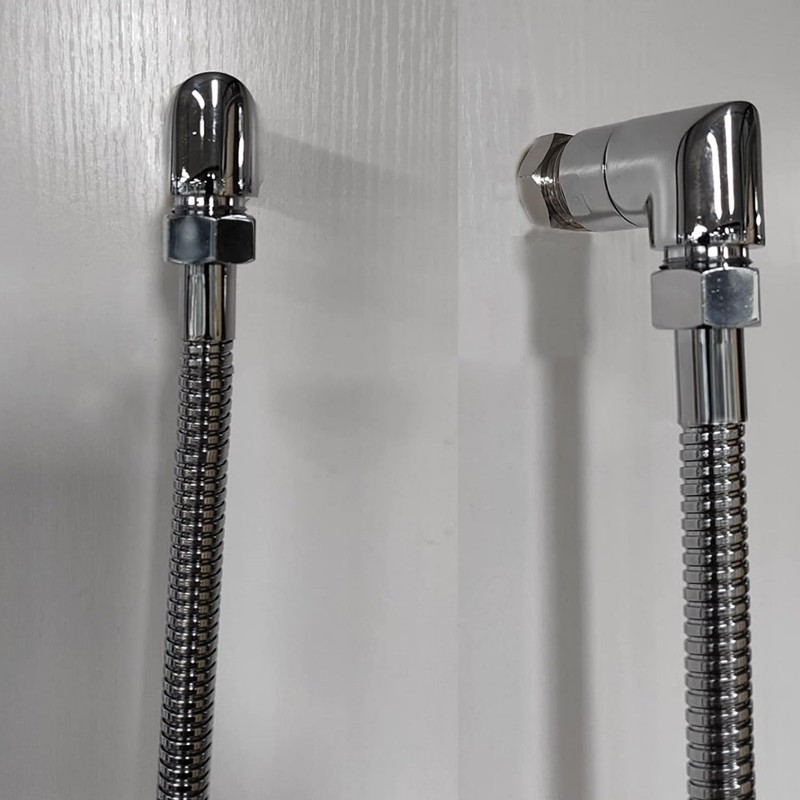 Pack of 2 Shower Hose Adapter, PARFCO 90 Degree Extension