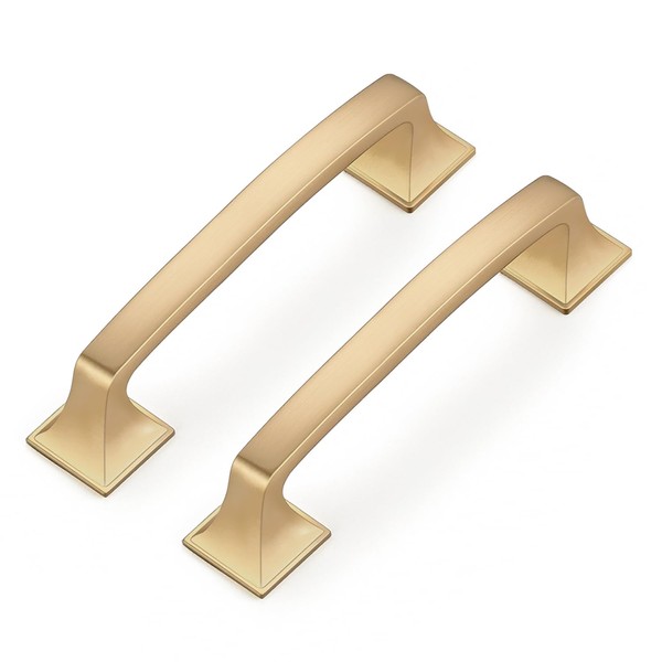 Ravinte 10 Pack Solid 3-3/4" Square Foot Arch Pulls Kitchen