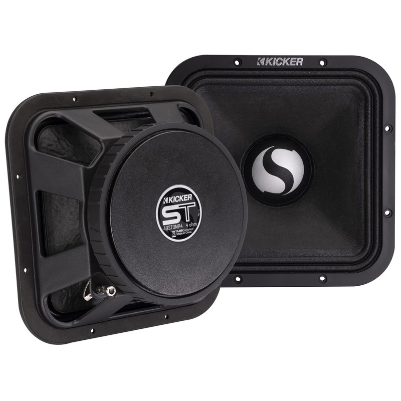 Kicker 49ST7MR8 7" Street Series Square Mid-Bass, Pair, 8ohm (Renewed)
