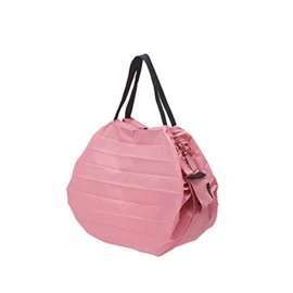 MARNA Unisex Shupatto Japanese Compact Foldable Shopping Bag Medium - Mori (Forest) Japanese Shopping Bag, pink, Contemporary