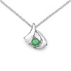 Jewelry-Schmidt-Necklace / pendant-emerald-925 Silver Rhodium
