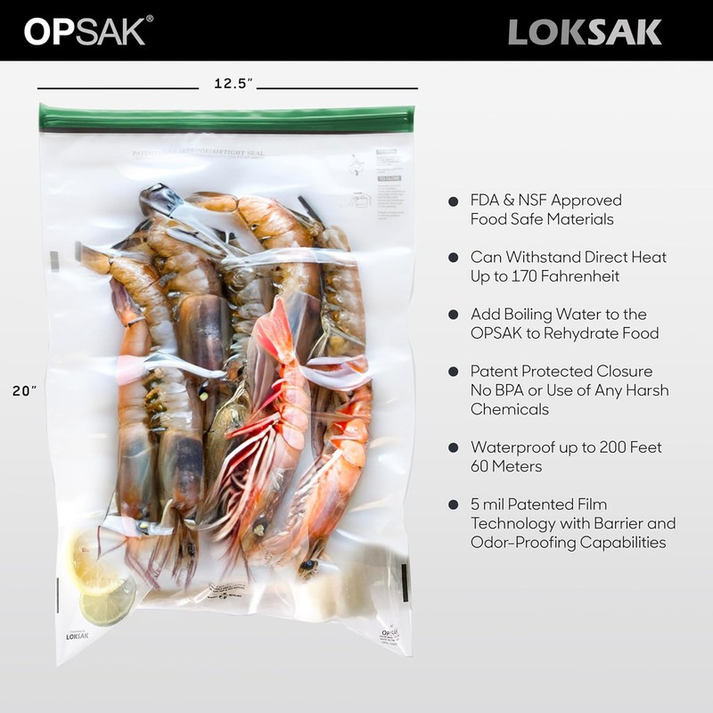 LOKSAK - OPSAK Odorproof Dry Bags for Backpacking, Hiking and