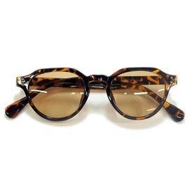 MERRY PLEASURE TY2966ph Dimmable Sunglasses, Polarized Sunglasses, For Fishing, Sports, Driving, Date, Men's, Women's, Boston, Round Glasses, Crown Pant, Light Color Lens, Light Color, DEMI x Lt.BROWN