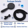 100% Metal Hand Held Shower Head with 70'' Hose and