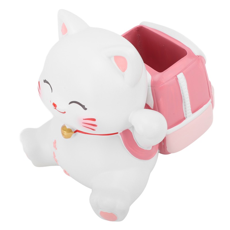 Cat Pen Holder Multipurpose Resin Innovative Cute Pencil Holder for