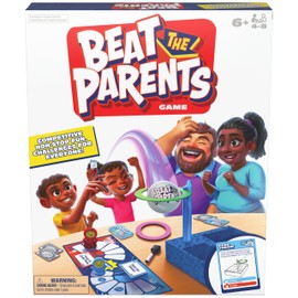 Spin Master Games, Beat The Parents, 2025 Edition with New Challenges & Cards, Friendly Competition Family Game, Fun Activity for Kids, Adults & Family Game Night, 4-8 Players, for Ages 6 & Up