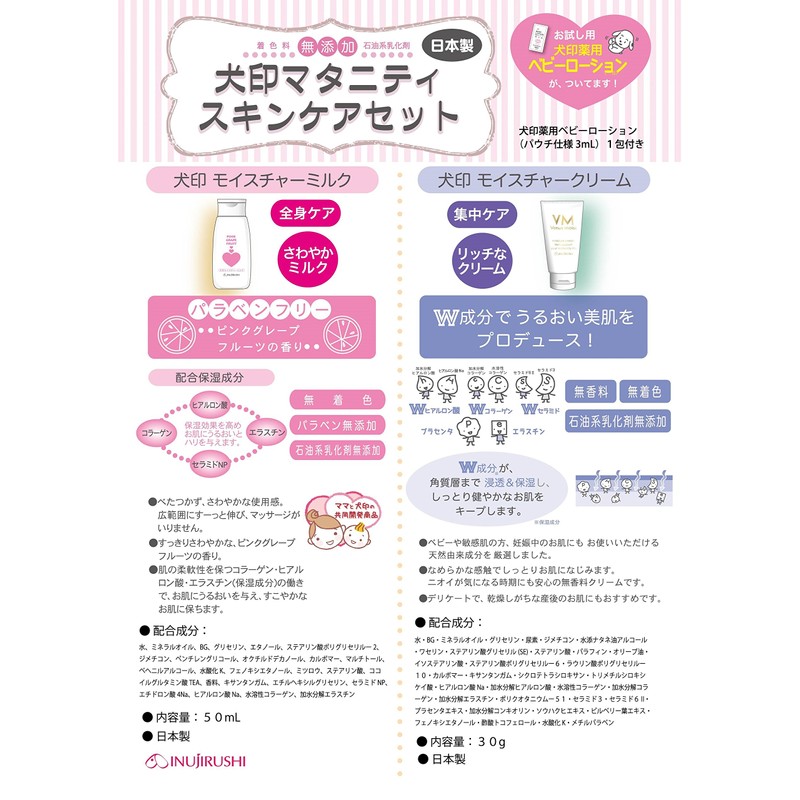 Inu Corporation CT027 Maternity Skin Care Trial Set, Made in