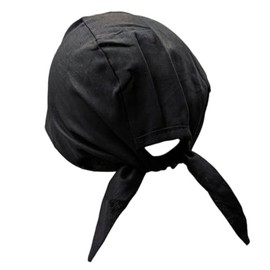 New Fashion House Indian Sikh Punjabi Ready to wear Patka Head wear in Black or Doo Rag and Biker Skull Cap Bandana Hair Wrap Cotton with tie Back Strings
