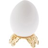 Bard's Gold-Toned Egg Stand/Holder, Butterflies, 0.875" Diameter (Fits Hen Sized