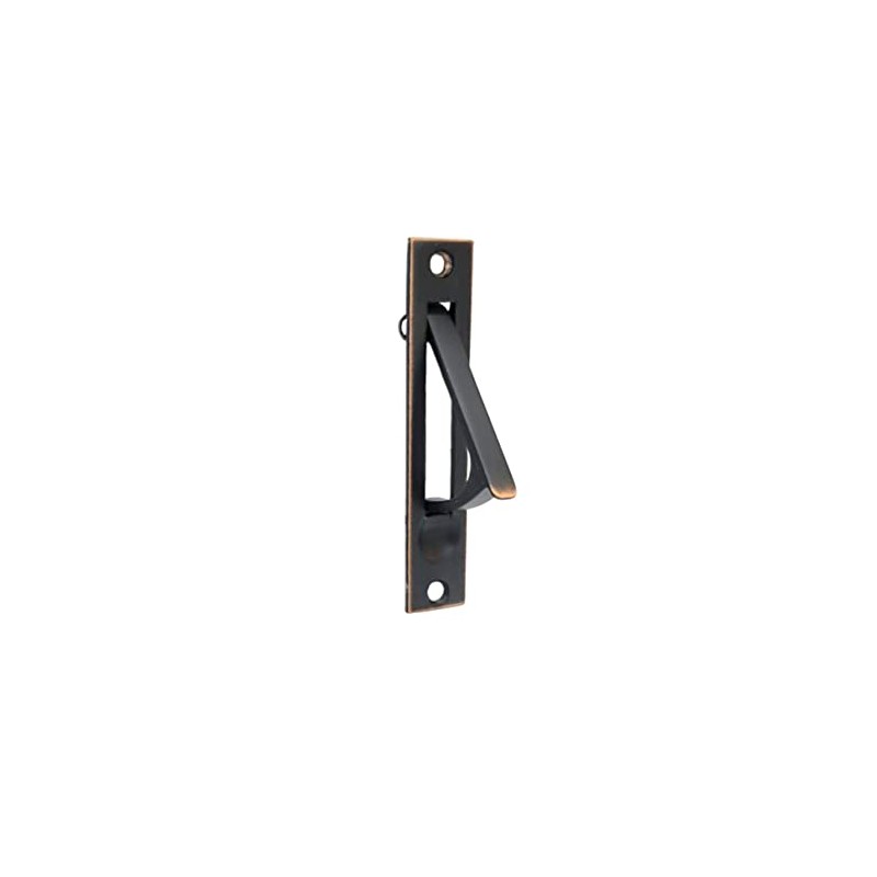 QCAA Solid Brass Edge Pull, 4", Aged Classic Bronze, 1