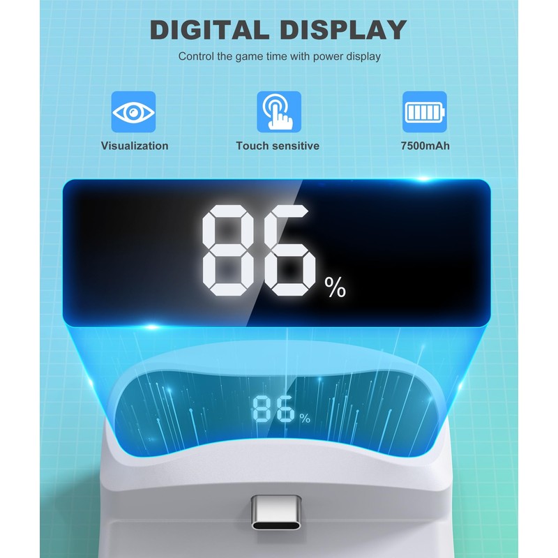 Mocagen Head Strap Battery for Meta Quest 3/Quest 3S/Quest 2,