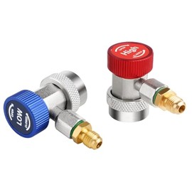 FAITIO AC Manifold Gauge Set for R134A, R32, R22 & R410 Refrigerants with Couplers