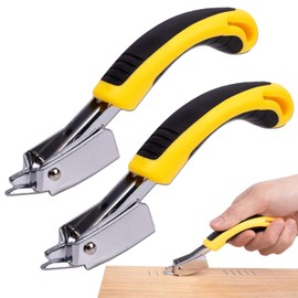YTPAFK 2-Pack Heavy Duty Staple Remover Tool, Upholstery Staple Remover for Furniture, Wooden Floors, and Carpets, Durable Stainless Steel with Anti-Slip Handle