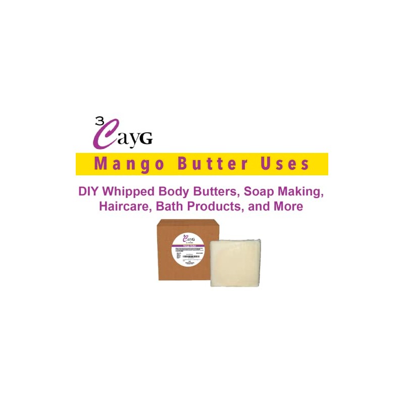 Mango Butter 5LB Bulk Wholesale Great for Whipped Body Butter,