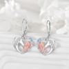 YFN Horse Earrings Girls Heart Drop Earrings 925 Sterling Silver