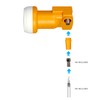 cablepelado – Konverter Single LNB 0.3dB gelb