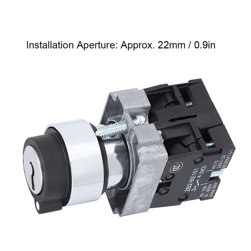 Respicefinem 2 Position Key Switch Self Reset Power Lock Conversion