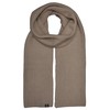 Funky Junque Ribbed Knit Scarf - Beige