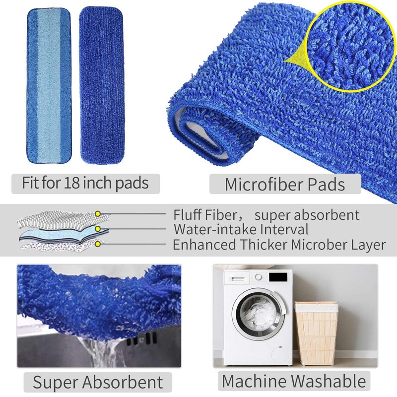 Mop for Multi-Purpose Floor Premium Spray Mop, 18 inch Professional