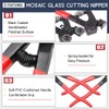Hilitchi 12Pcs Heavy Duty Stained Glass Tools Mosaic Tools Wheeled