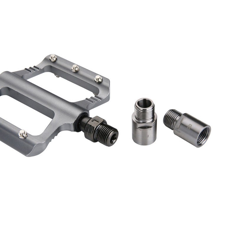1 Pair Steel Bike Pedal Extenders Bicycle Pedal Spacers for