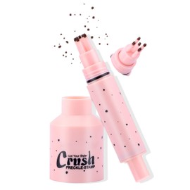 Jutqut Freckle Stamp Pen, Natural Lifelike Freckles Makeup Tool, Waterproof Long-Lasting Liquid Freckle Marker, Quick-Dry Formula for Sunkissed Fake Freckles, Ideal for Natural Face Makeup, 03 Deep