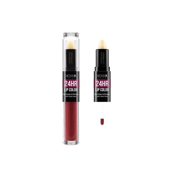 NICKA K 24HR Lip Color and Primer - #11 Burgundy