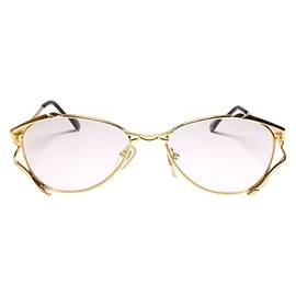 Womens Old Fashioned Vintage Gold 1.25 Reading Glasses