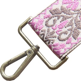 Xundefeng 2 Inch Wide Women's Boho Replacement Handbag Straps for Crossbody Purse Bags Lady Girls Canvas Bag Strap