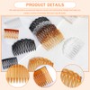 TRKETK Pack of 11 French Side Combs Plastic Decorative Hair