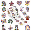 1000 Pcs Hispanic Heritage Month Stickers, 2 Rolls with 16