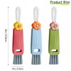 Sayehuanye 3 in 1 Cup Lid Cleaning Brush, Multifunctional Bottle