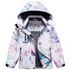CREATMO US Kids Snow Jacket Ski Jackets Girls Water-Resistant Insulated