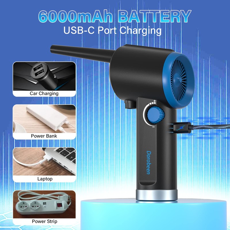 DOROBEEN Compressed Air Duster, Electric Air Duster, Cordless Air Duster,