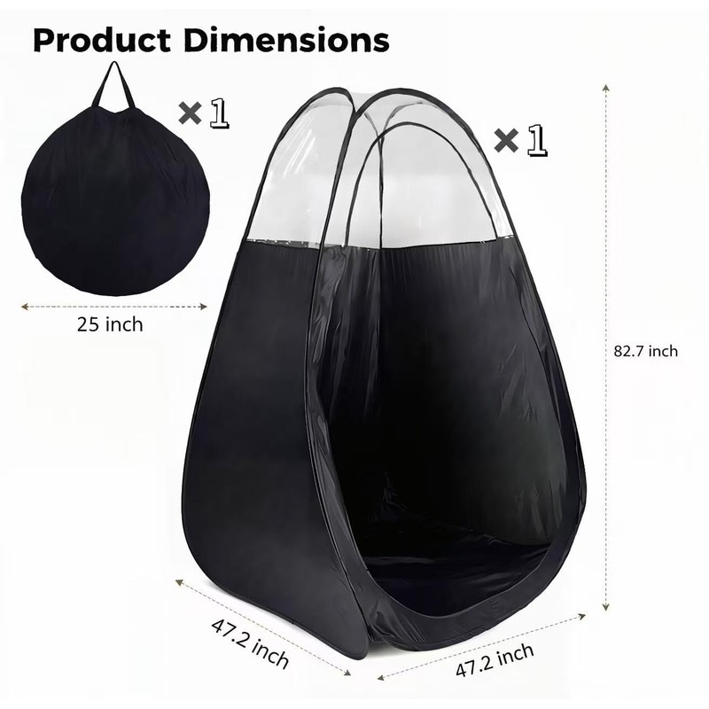 Large Spray Tan Tent Kit, Deluxe Pop Up Portable Professional