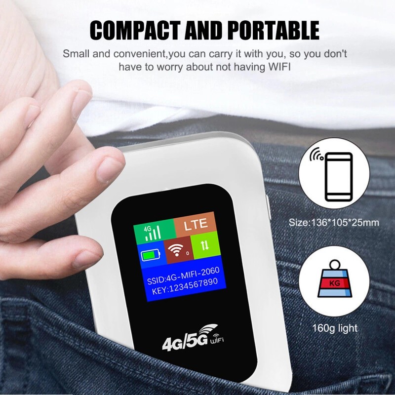 Wireless Unlocked 4G/5G LTE Mobile Broadband Wifi Routers Portable Modem
