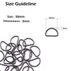 Trimming Shop Non Welded Metal D Ring Fasteners Durable Buckles