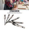 6Pcs 3 Point Drill Bit High Speed Steel Imperial Wood