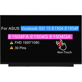 BTSELSS 15.6" Replacement for ASUS Vivobook GO 15 E1504 E1504F E1504FA E1504G E1504GA E1504GA-WS34 E1504FA-NJ E1504FA-BQ Display LCD Non-Touch Screen FHD 1920 * 1080 30 pin 60 Hz